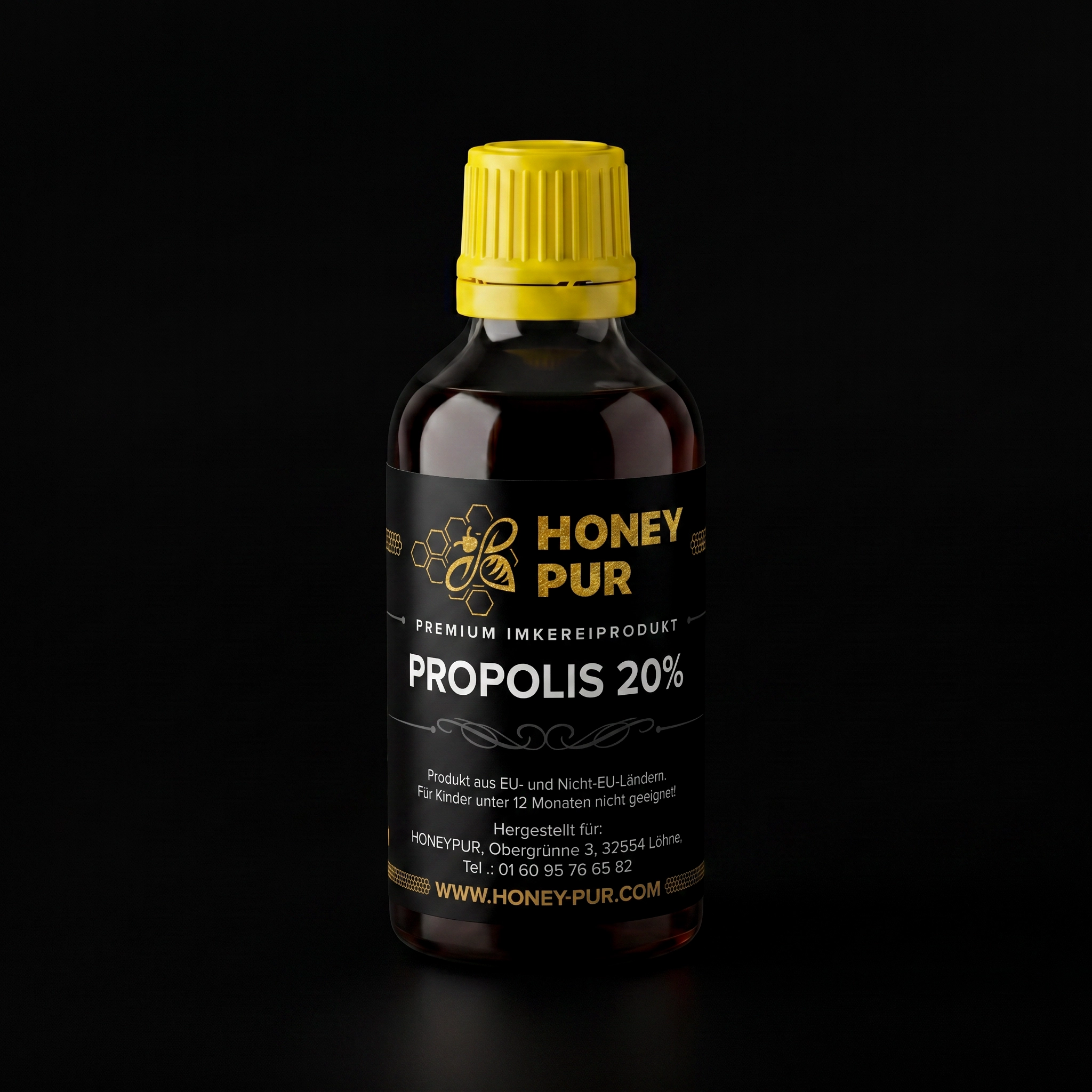 Propolis Tinktur 50 ml mit 20 % Propolis Tropfen Naturbelassen und ohne Zusätze