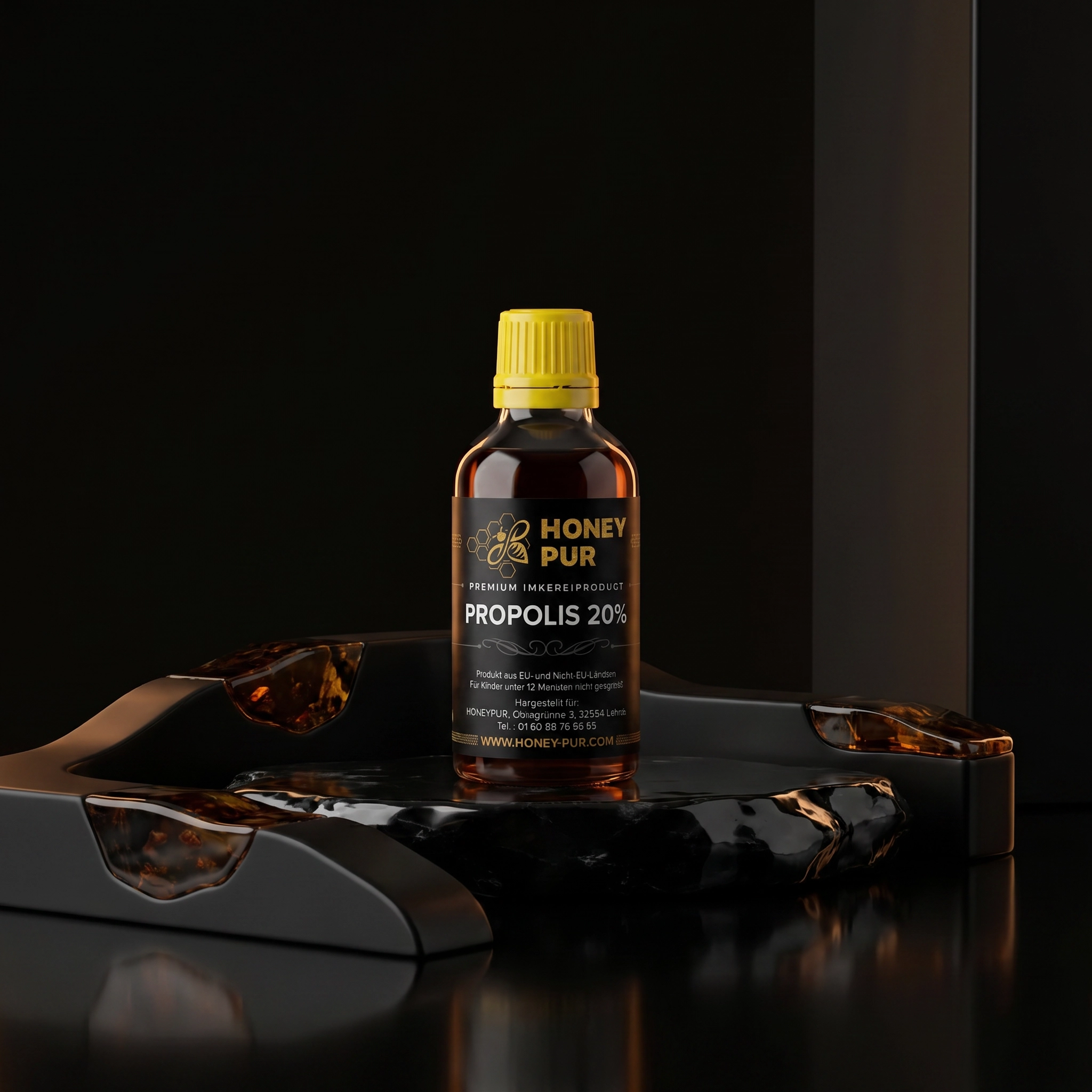 Propolis Tinktur 50 ml mit 20 % Propolis Tropfen Naturbelassen und ohne Zusätze