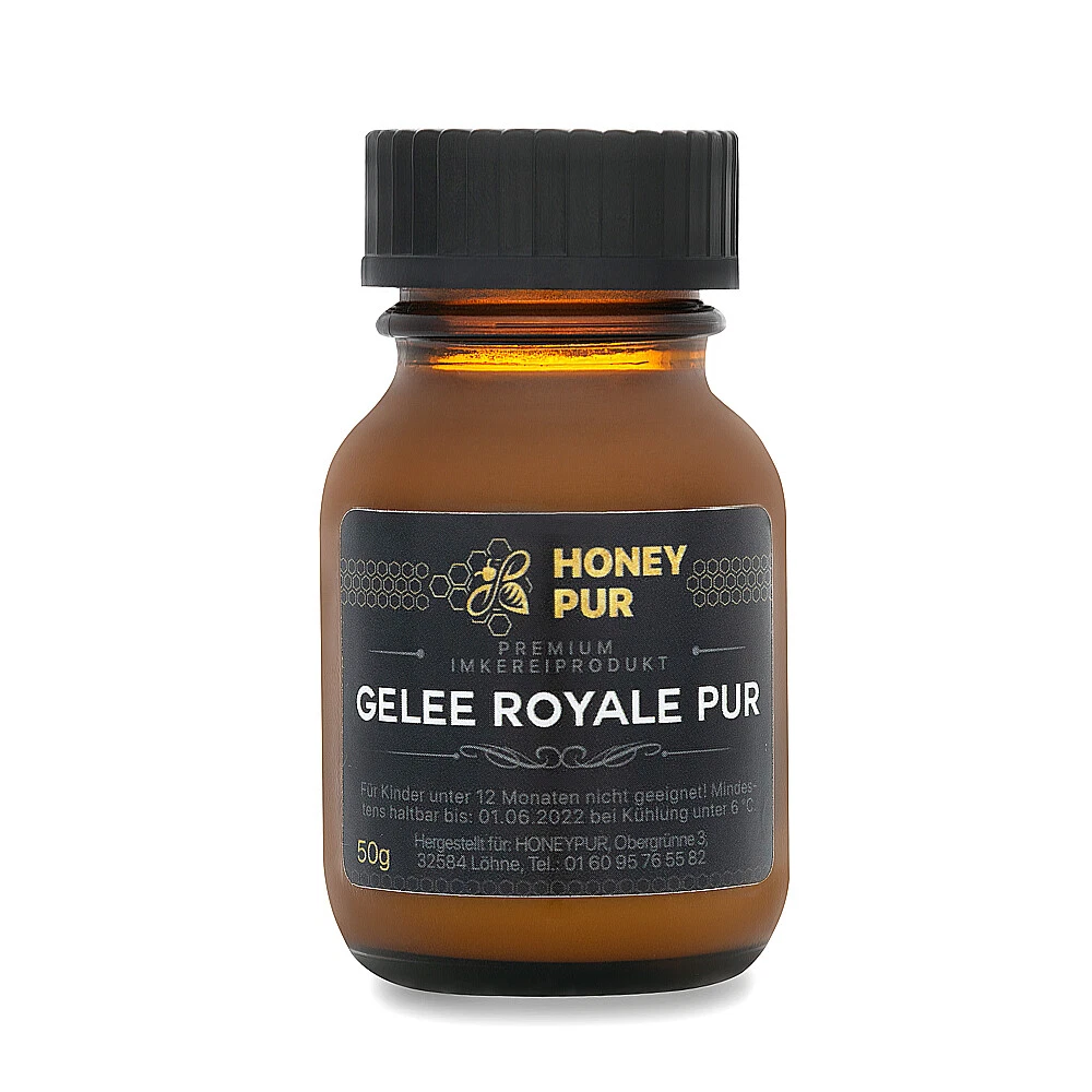 50 gr Gelée Royale Imkerqualität Naturprodukt ohne Zusätze reich an Vitamin B