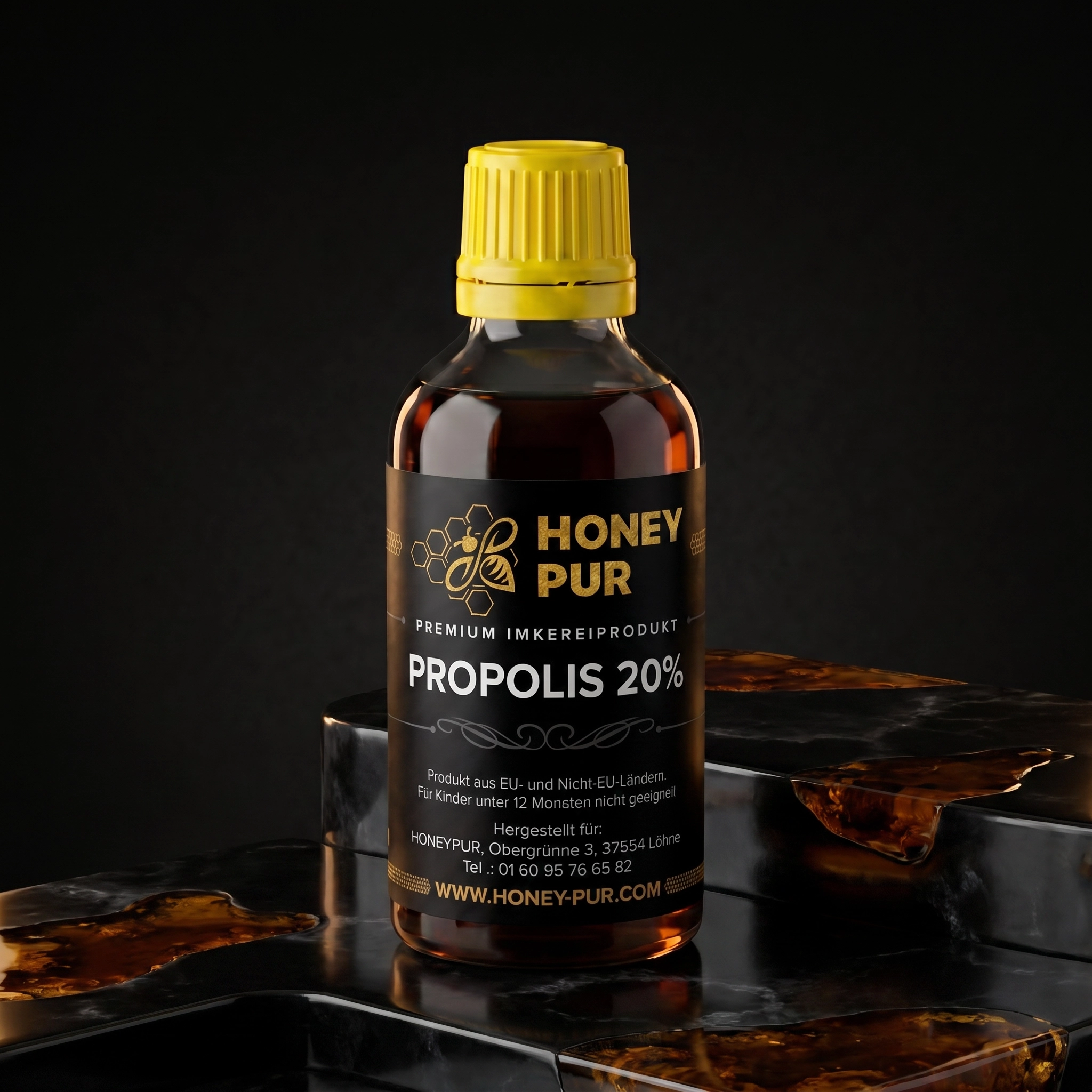 Propolis Tinktur 50 ml mit 20 % Propolis Tropfen Naturbelassen und ohne Zusätze